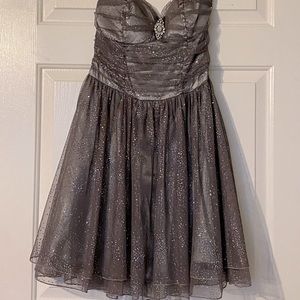 Glittery grey party dress